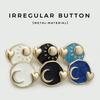 Premium Irregular Metal Sun Moon Heart Buckle Wool Coat Buttons