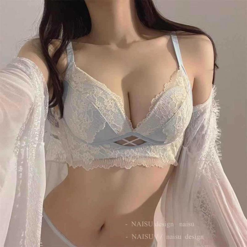 Sexy Lace Push Up Bra Set: Enhances Small Bust with Lift & Support, Anti-Sagging Design