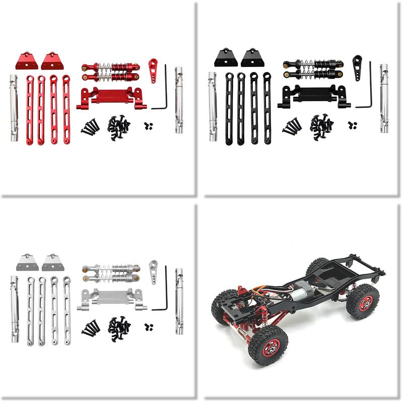 MN82 RC Car Upgrade Metal Shock Absorber Suitable for 1/12 LC79 MN78 Pull Rod Shock Absorber Remote Control Car Accessories