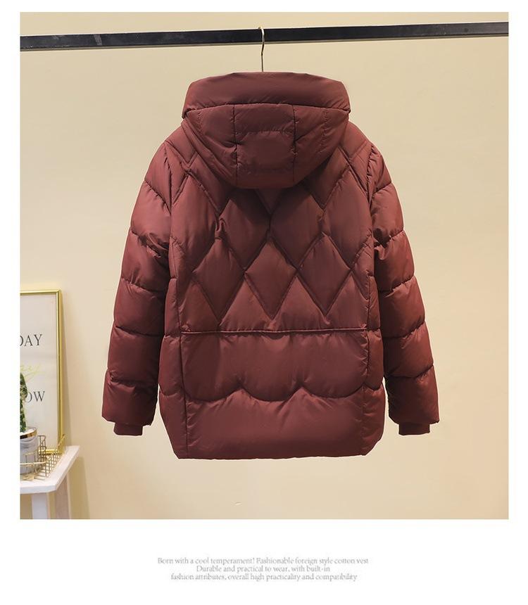 Women’s Short Hooded Windproof Thicken Warm Winter Jacket