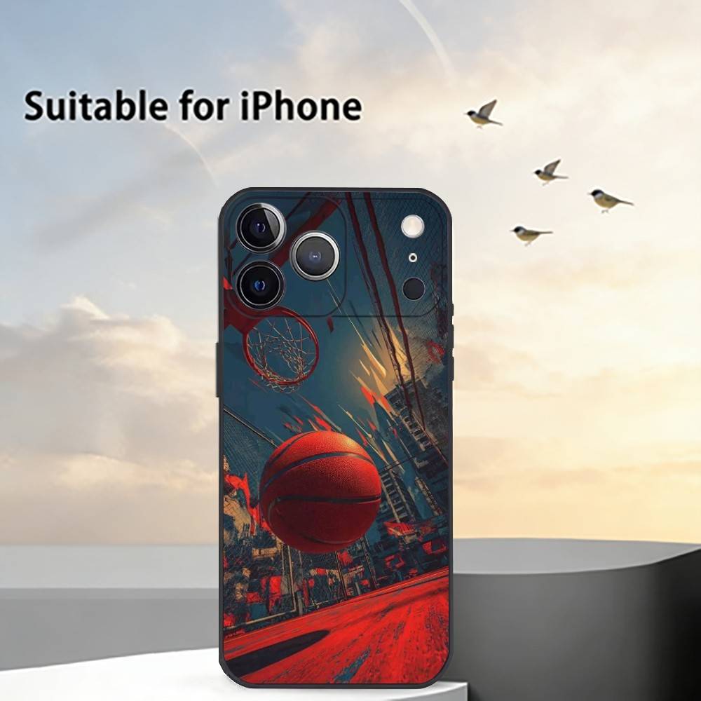 Basketball Basket Sports Phone Case Silicone Soft For IPhone 17 16 15 14 13 12 11 X XR Plus Pro Max Plus