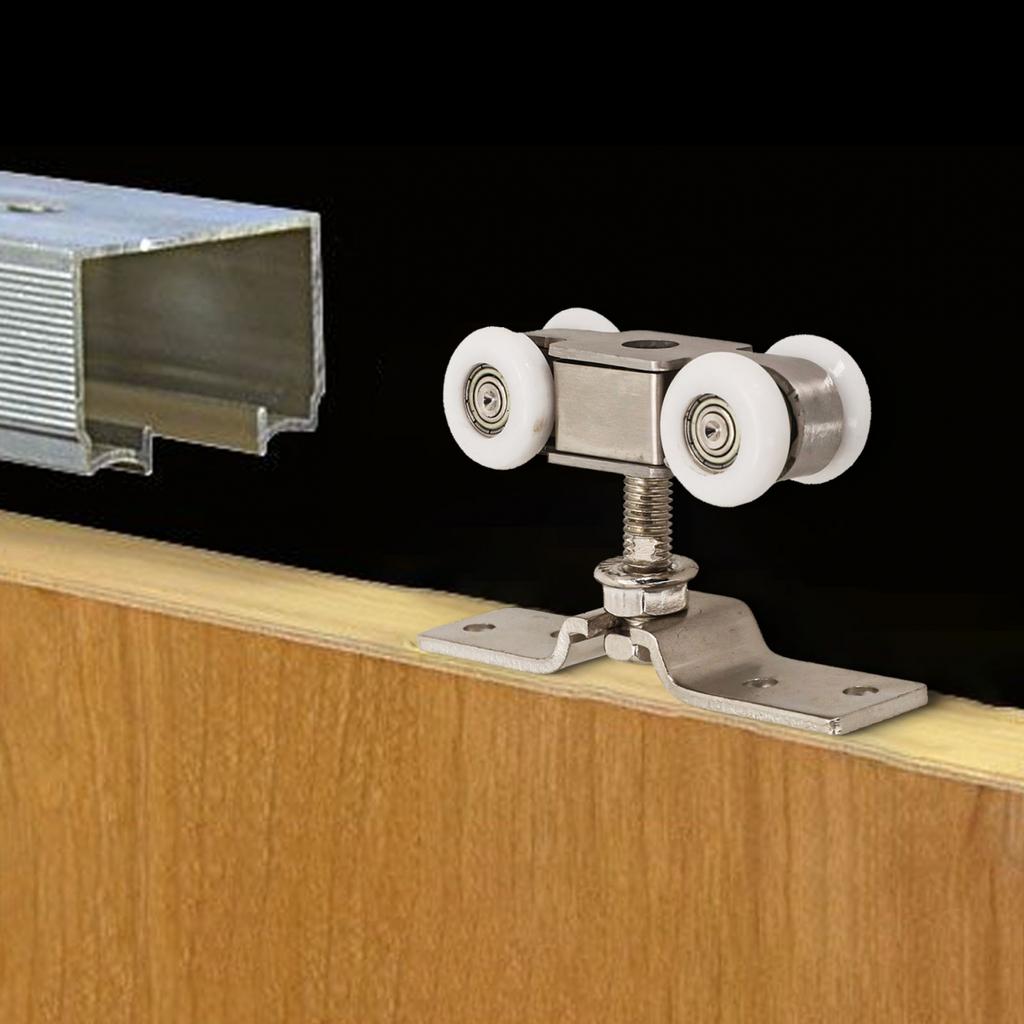 Door Track Nylon Wheel Push And Pull Stainless Steel