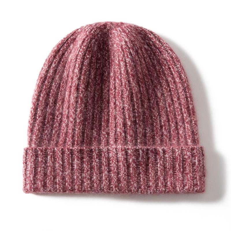 Treasure Series Cashmere Beanie: Unisex Thick Knit Wool Hat with Baby Yarn