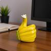 Banana Thumbs Up Statue Creative Design Resin Hand Decor Motivational Gift