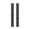 For Fitbit Versa 4/Sense 2 Three Beads Smart Watch Band Folding Buckle Metal Wrist Strap Replacement