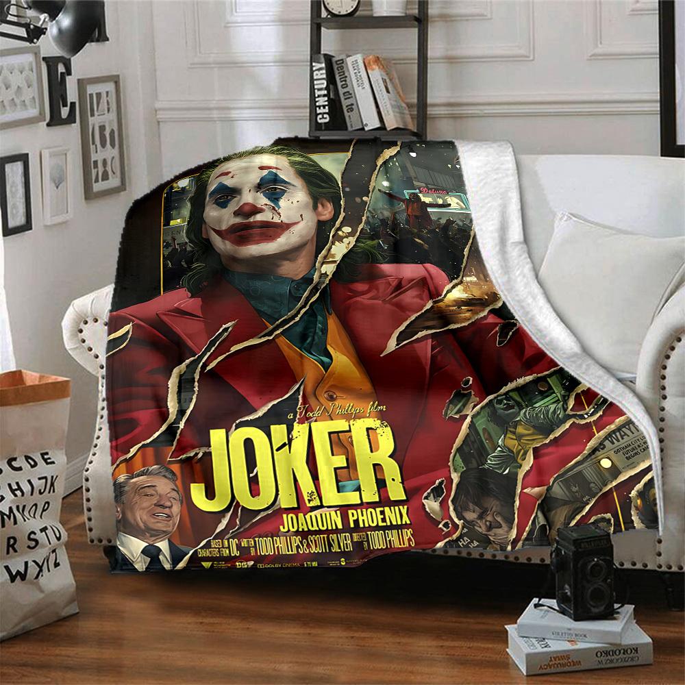 1pc Joker Flannel Throw Blanket Lightweight Soft Warm All Season Blanket for Sofa, Bed, Travel,L1028036