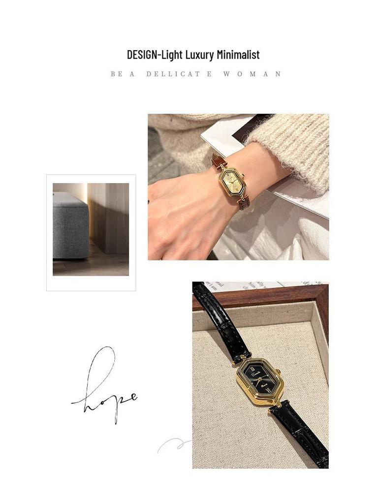 EAVANLIN Yiwenlin Ladies' Vintage Polygon Roman Numeral Watch