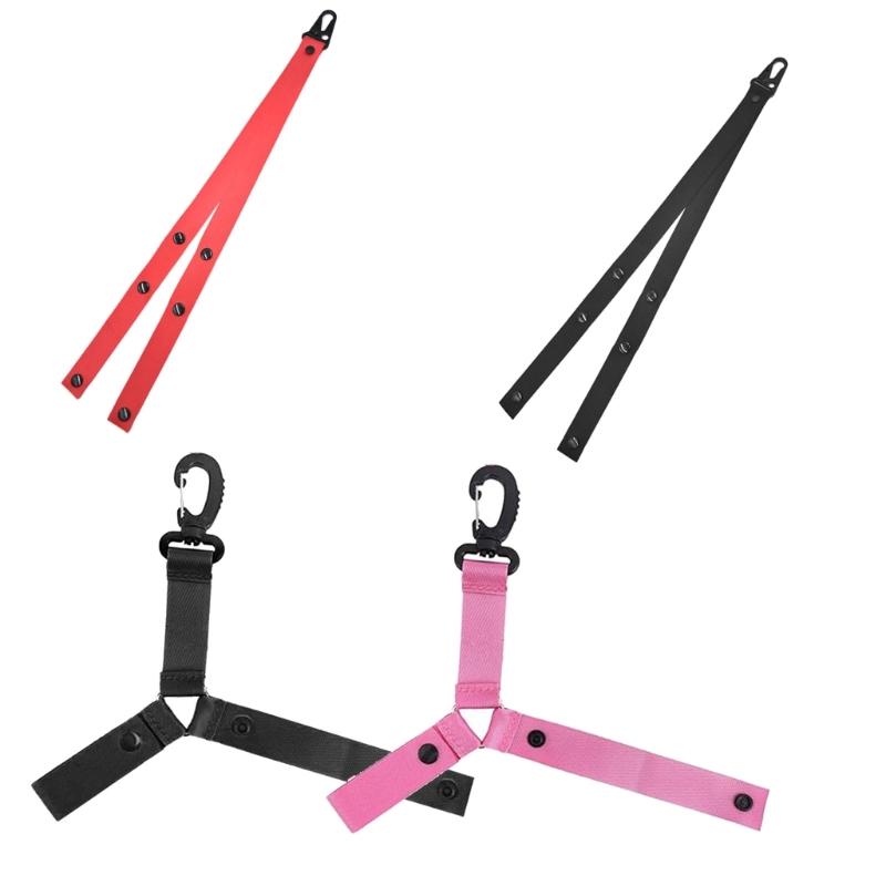 Adjustable Cheerleading Bobbles Storage Strap Pom Carriers Lanyard With Secure Clips For Easy Attachment And Removal