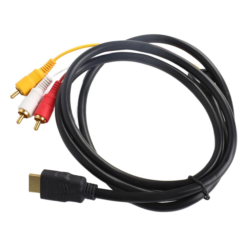 HD to Audio Video Cable 1.5m Length Signal Transmitter Audio Connector HD Multimedia Interface Male to Audio Video Cable