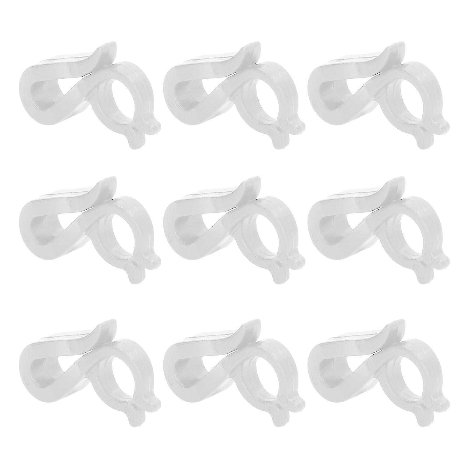 

120 Pcs Christmas Light Clips Reusable Waterproof Plastic Outdoor Hanging Christmas Light Clips Holiday Party Decoration White белый