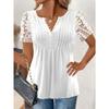 DICIFY Women's Fashion Casual Summer Spring Short Sleeve V-Neck Blouses & Shirts