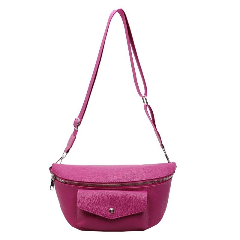 Trendy women's chest bag large capacity leisure sports crossbody shoulder bag women's breast bag urban simple style