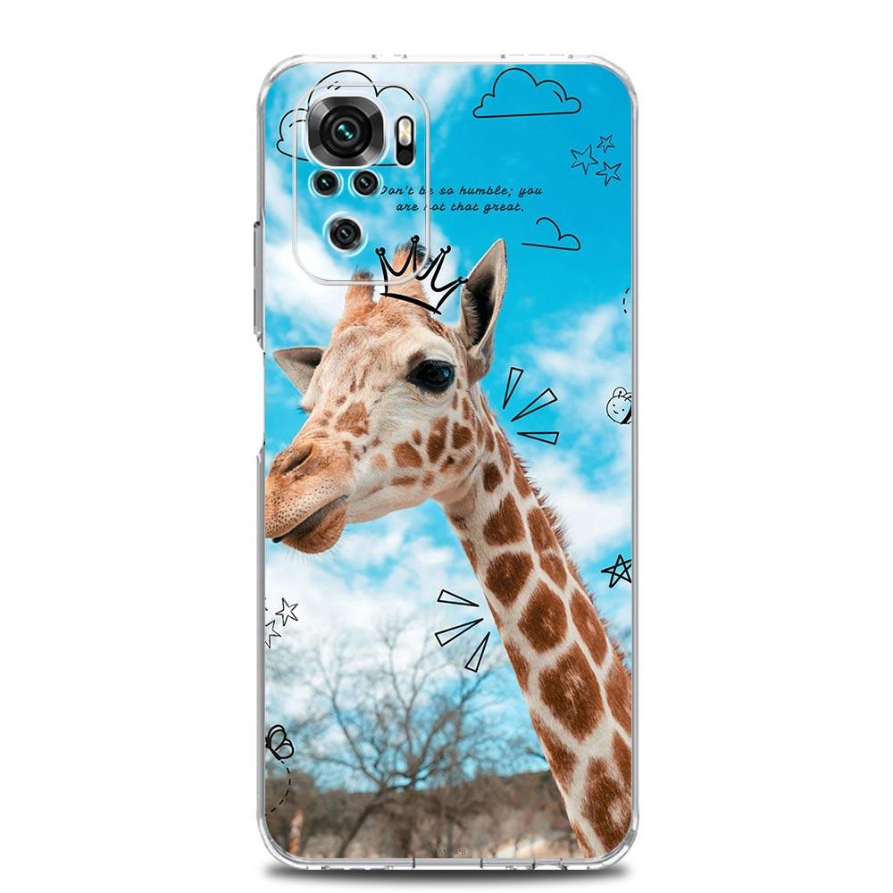 giraffe illustration Soft TPU Phone Case For Xiaomi Redmi Note 15 14 13 12 4G 10 11 Pro Plus 5G 14C 13C 12C 10C 9A Cover