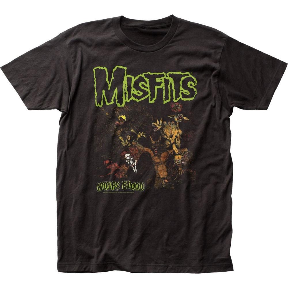 

The Misfits Wolf’s Blood Mens T Shirt Music Classic Concert Band Tee New Black Unisex T-Shirt XXL