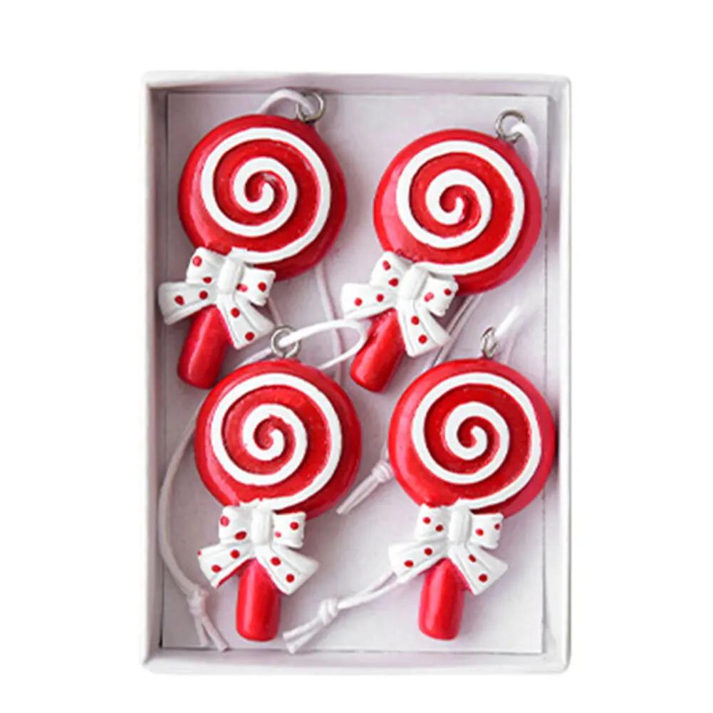Christmas Resin Cookie Man Candy Set Pendant Diy Christmas Party Decorations Christmas Crafts Supplies Christmas Decorations