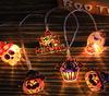 Halloween Battery Operated String Lights with Pumpkin Decorations for Indoor Outdoor Party Decor