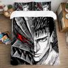 Anime Berserk Bettwäsche Set Jungen Mädchen Twin Queen Size Bettbezug Kissenbezug Bett Kinder Erwachsene Mode Home Textileextile