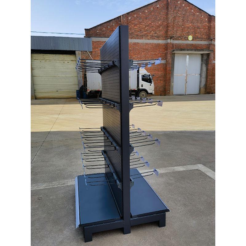 Double-Sided Multi-Layer Display Shelf for Snack Shops