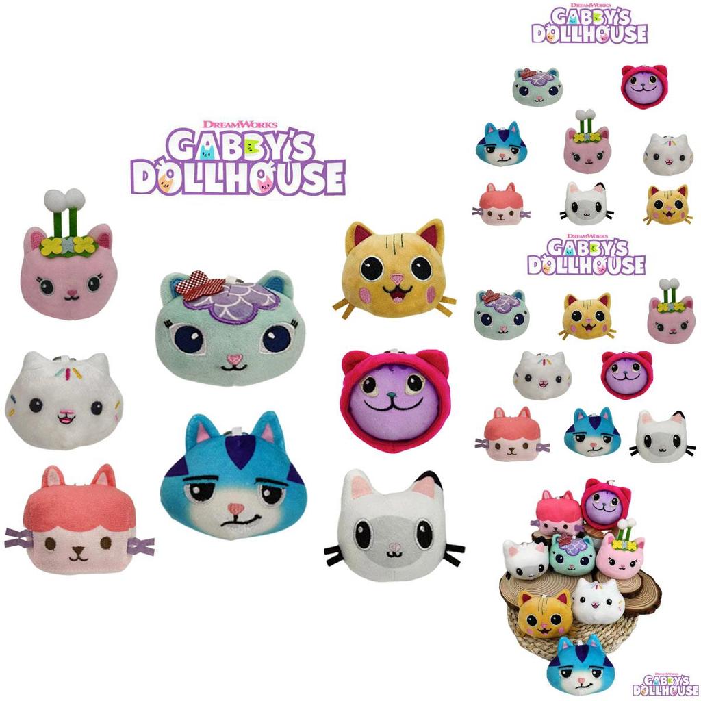 Gabby's Dollhouse Plush Pendant Super Soft Short Plush Stuffed Animal Cat Figurine