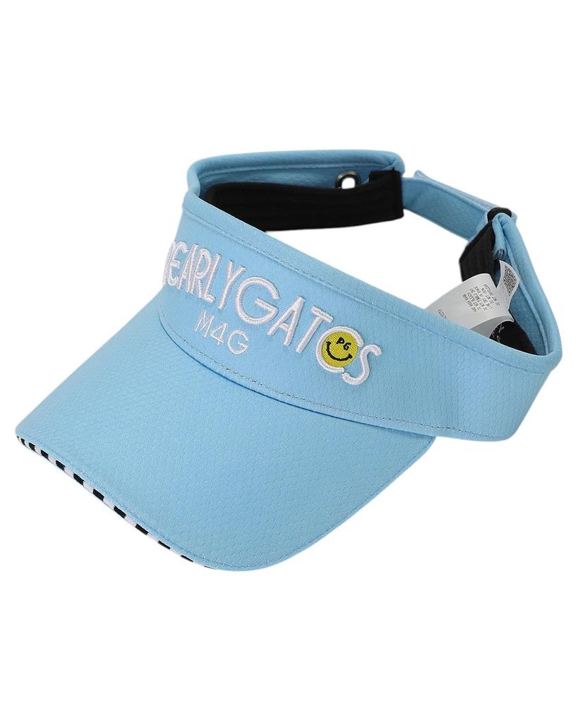 PEARLY GATES Unisex Tech Visor (Basic, Moisture-Wicking, Quick-Drying, UV Protection) Golf Hat, 053-5287602, 110 Ice Blue, FR