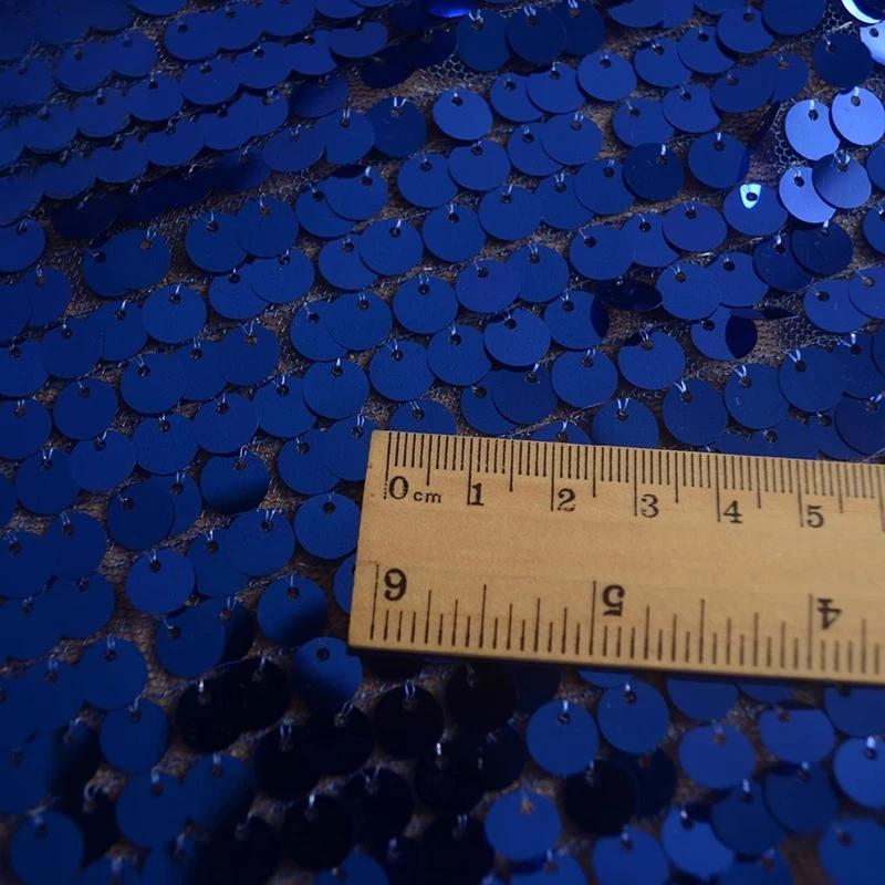 Wedding Stage Background Fabric Sequin Festival Party Decorative Fabrics for Costumes Performance Encrypt 9mm Glitter