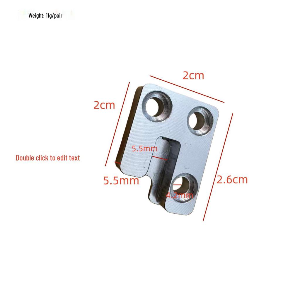 Pearl River Yamaha Slow-Drop Hinge Repair Parts for Pianos, Silver Plastic & Aluminum Accessories