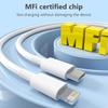 20W PD Lightning Cable Type C To Lightning Fast Charging Cord MFI Certified Wire for 14 13 12 11 Pro Max XS Max XR 6 7 8