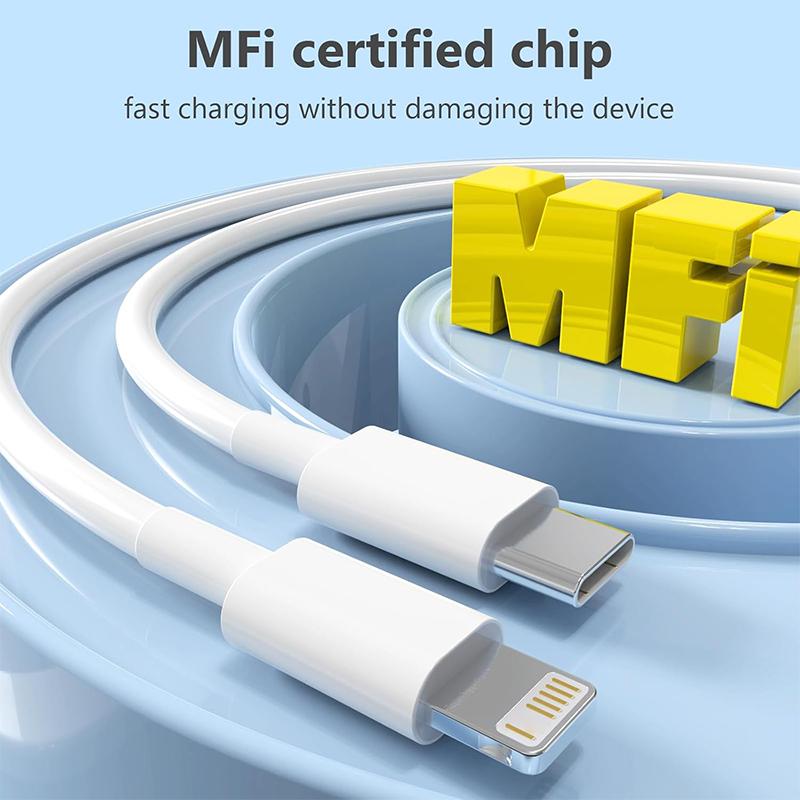 20W PD Lightning Cable Type C To Lightning Fast Charging Cord MFI Certified Wire for 14 13 12 11 Pro Max XS Max XR 6 7 8