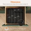 PP Lid Drawer-Type Cutlery Organizer with Six-Grids: Large Capacity Storage for Kitchen Knives, Forks, and Spoons