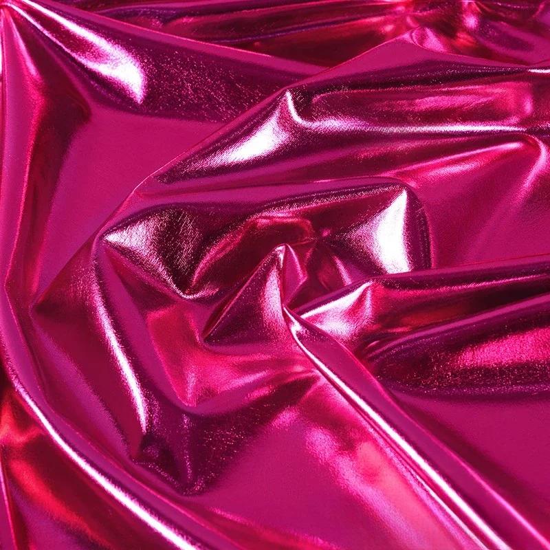 

100x150 см Высокоэластичная Глянцевая Спандекс Стрейч Бронзовая Ткань Для Свадебного Украшения Сценические Ткани Для Одежды 100x150cm