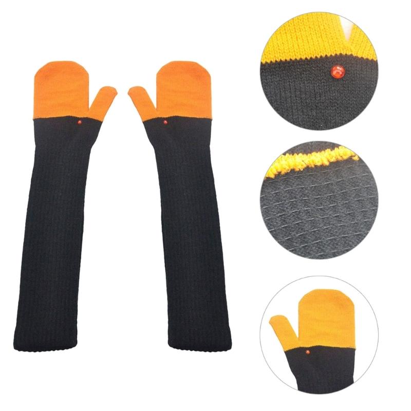 Adult Long Knitted Gloves Features Fun 3D Gooses for Winter Warmth Suitable for Outdoor Activity and Home Use