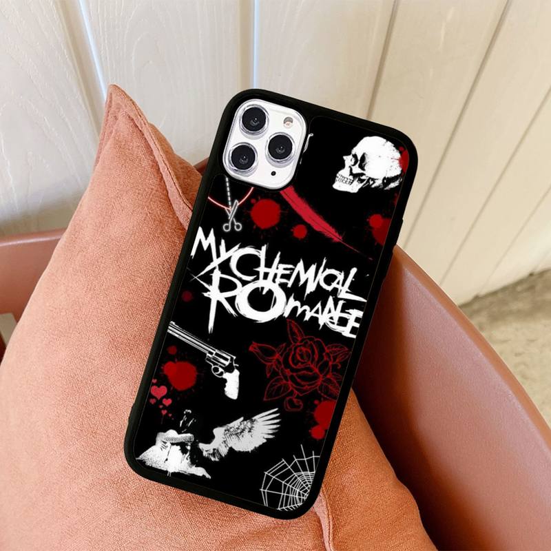 

Чехол для телефона My Chemical Romance, силиконовый чехол из ПК + ТПУ для iPhone 11 12 13 Pro Max 8 7 6 Plus X SE XR Hard Fundas 6plus or 6s plus