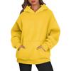 Women's Oversized Long Sleeve Crewneck Sweatshirt Casual Loose-Fitting Drawstring
