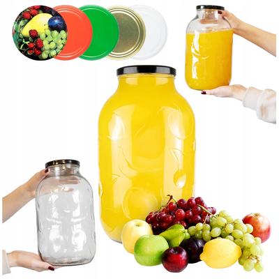 GLASS JAR 5l PRESERVATIONS LIQUEURS + CAP