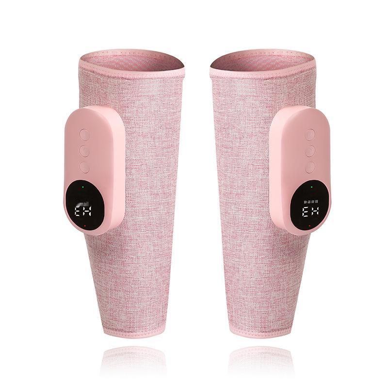Rechargeable Airbag Massage Leg Wraps with Heating and Multi-Level Temperature Control.