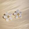 Fashion Baroque Imitation Zircon Stud Earring For Women Elegant Fresh Cheap Earrings Party Trending Zircon Wholesale 2024 New