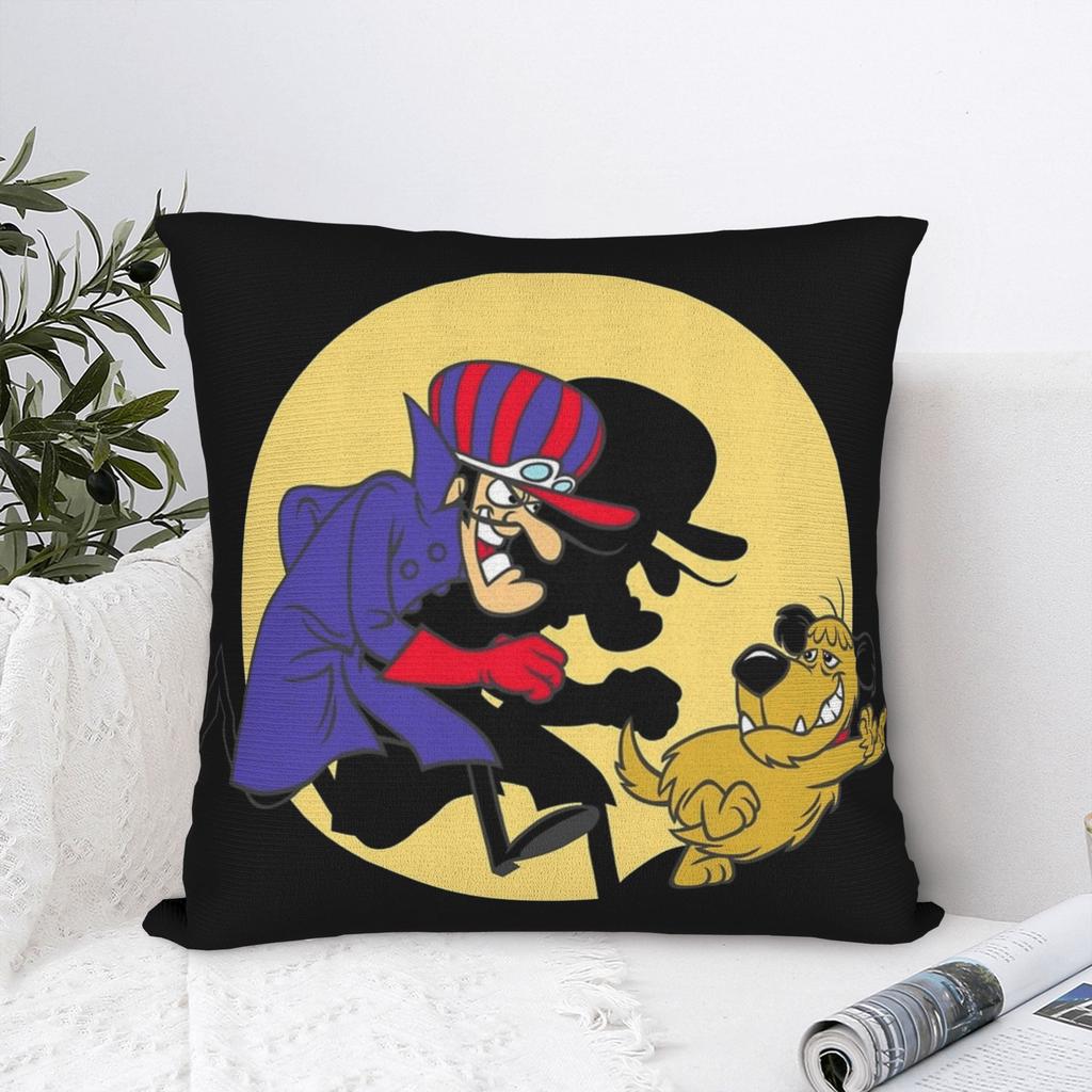 Wacky Races Muttley Satanas Pillowcase Soft Fabric Cushion Cover Decor  Pillow Case Cover Home Wholesale 40X40cm