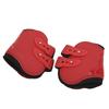 Horse Tendon Boots Set Safe Soft Wear Resistant PU Shell Tendon Guard Boots for HorsesRed Hind Legs