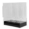 3 Slot Booster Pack Dispenser Acrylic Card Pack Display Holder Organizer with Black Base for Trading Cards Sports Cards