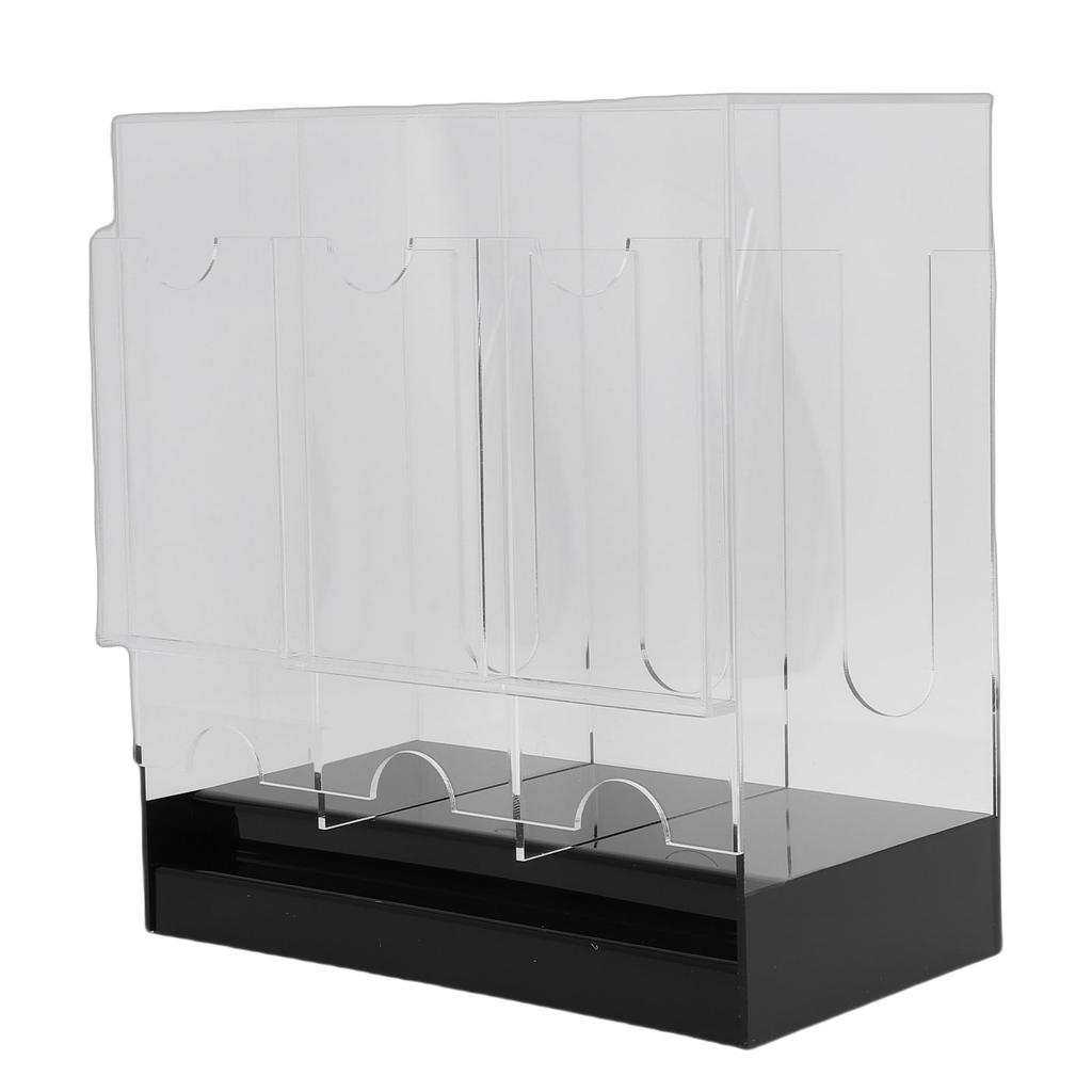 3 Slot Booster Pack Dispenser Acrylic Card Pack Display Holder Organizer with Black Base for Trading Cards Sports Cards