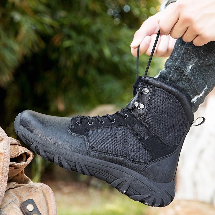 2024 New Outdoor Men's Shoes Field Training Hiking Boots Supply Large Size Shoes Foreign Trade Combat Shoes Men