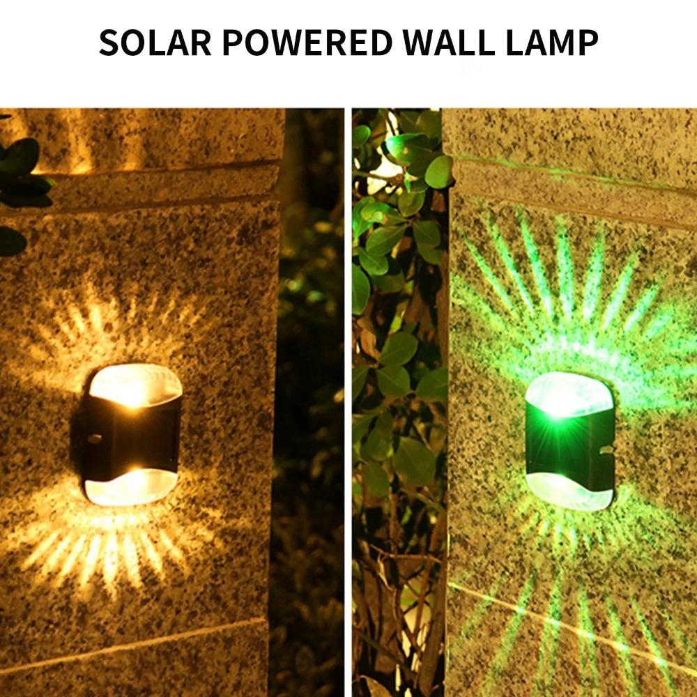 Solar Led Lights Outdoor Garden Lights Solar Step Deck Light Lamp Sunlight Courtyard Decor Solar Garden Lamp Wall Lighting