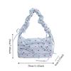Leisure Bow Ribbons Bag Korean Women's Underarm Bag Fashion Pleated Shoulder Bag  Summer