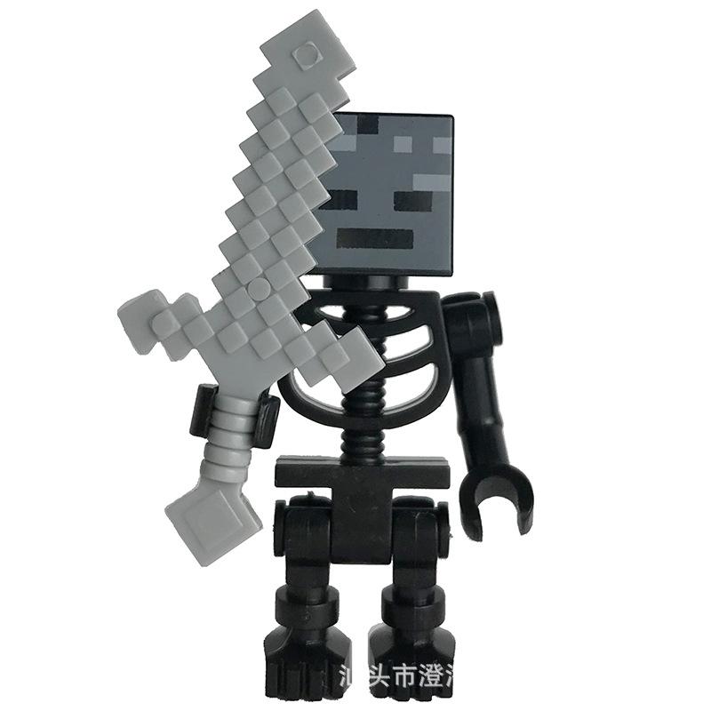 Ninja Warrior Superhero Doll With Weapon Single Building Block Assembly Toy