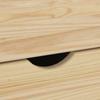 Mobile Storage Cabinet in Brown 34 x 39 x 56 cm Solid Pine Wood