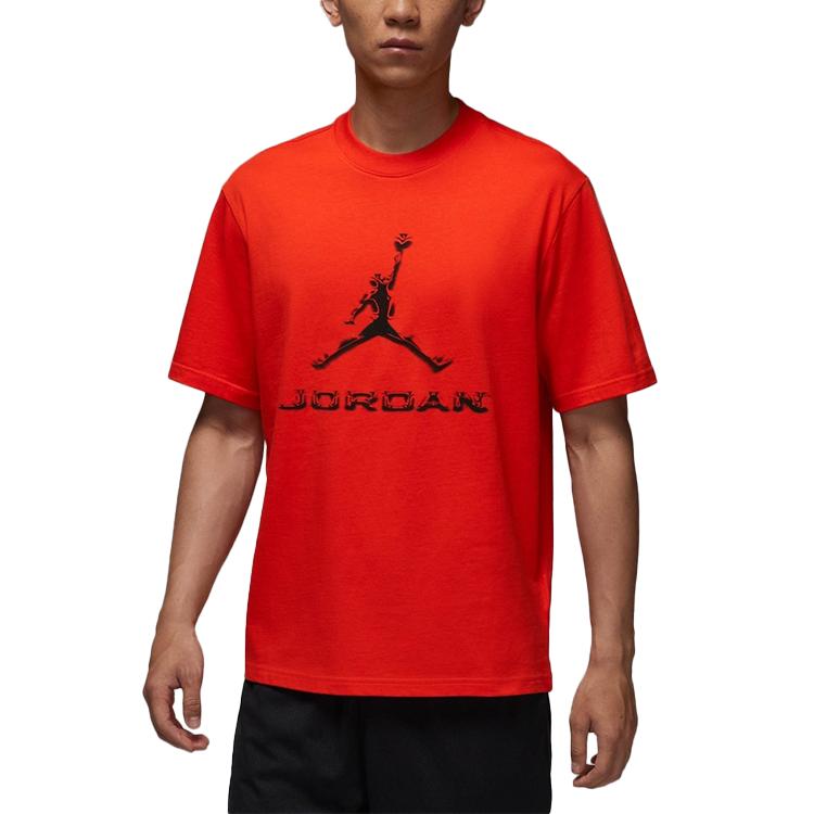 

Jordan Повседневный пуловер с круглым вырезом, футболка с коротким рукавом, мужские топы HQ9092891 S