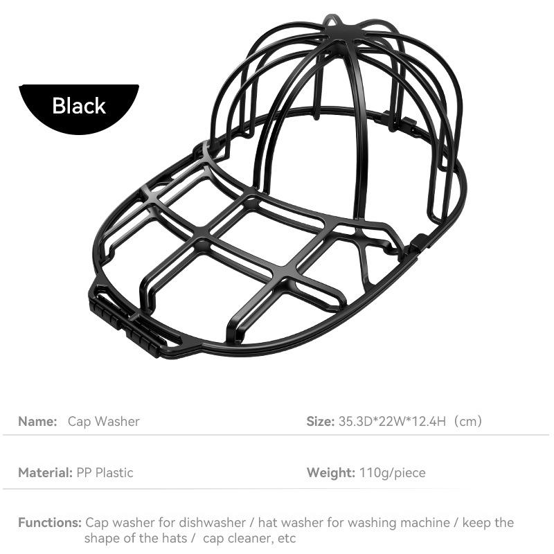 Hat Washer Cage For Washing Machine And Drying Durable Plastic Baseball Cap Cleaner Holder Protector For Daily Use And Travel