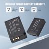 Camera LP E17 Battery & Charger Kit with 2 slot Battery Charger + 2pcs LP E17 Batteries 7.2V 1400mAh + USB Charging