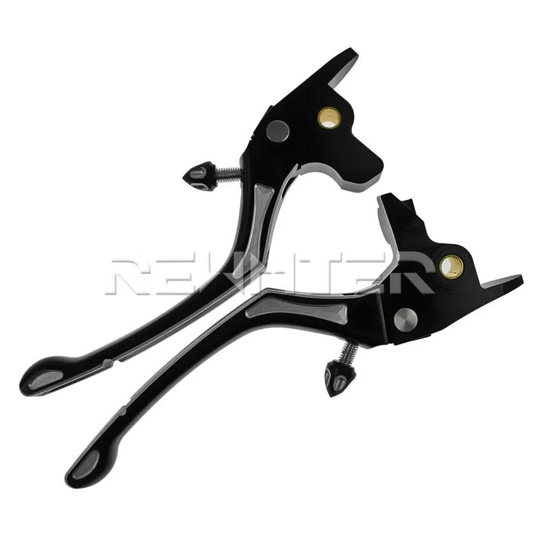 

Motorcycle Black Brake Clutch Levers Regulator Handle Levers For Harley Touring Road King 2017-2019 Trike Street Glide FLHT FLH