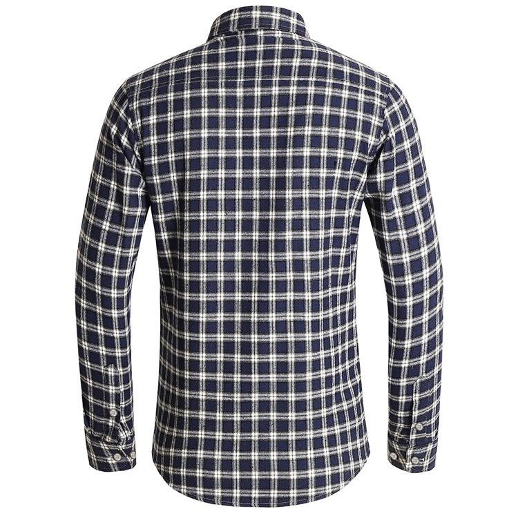 Koszule męskie wiosenne i jesienne Długie rękawy Frezowane włosy Duży rozmiar Koreańska wersja koszuli w kratę Casual Koszule męskie